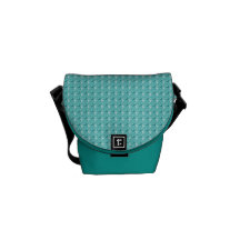 Teal Blue Mini Hearts Commuter Bags