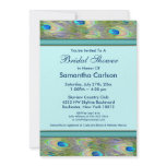 Teal Blue Peacock Wedding Invitations
