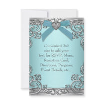 Teal Blue RSVP All Purpose