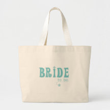Teal Bride to Be Canvas Bag