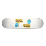 Teal can't we get along skate decks