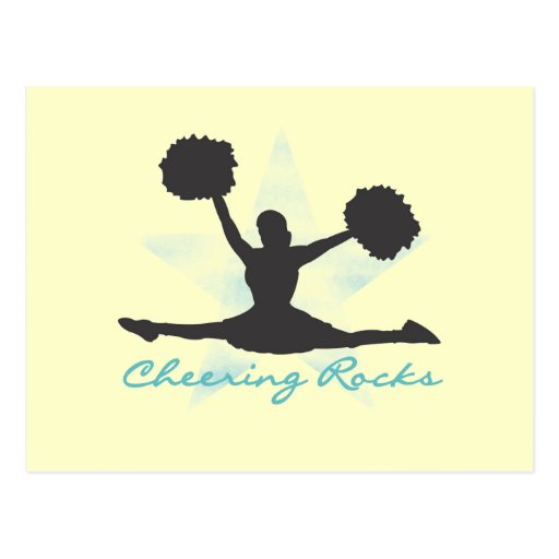 Teal Cheering Rocks T-shirts and Gifts Postcard
