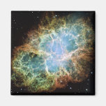 Teal Crab Nebula Fridge Magnets