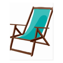 teal fabric beach chair.png post card