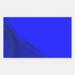 Teal Fractal Background Rectangle Sticker