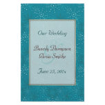Teal Galaxy WEDDING program