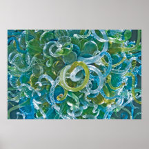 Teal Glass Posters