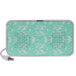 Teal Gothic Lace iPod Speakers