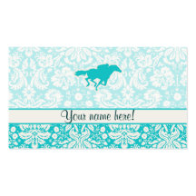 Teal Horse Racing Business Card