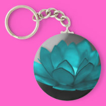 Teal Lotus keychains
