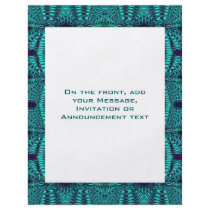 Teal Navy Abstract