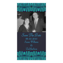Teal Navy Abstract Photo Cards