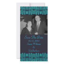 Teal Navy Abstract