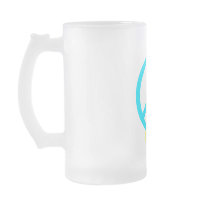 Teal Peace Ribbon Mugs