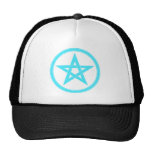 Teal Pentacle - Pentagram Trucker Hats
