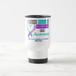 Teal & Purple Ribbon Domestic Violence Awareness Mugs