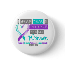 Teal & Purple Ribbon Women Domestic Violence