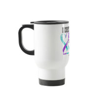 Teal & Purple Ribbon Women Domestic Violence Mug
