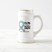 Teal Ribbon For My Hero My Aunt Coffee Mug
