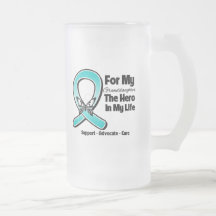 Teal Ribbon For My Hero My Granddaughter Mug
