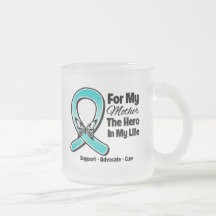 Teal Ribbon For My Hero My Mother Coffee Mug