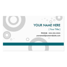 teal rings business card