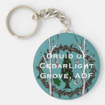 Teal sigil with CLG text Key Chains