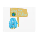 Teal stop air pollution postcards