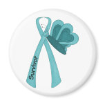 Teal- Survivor Ribbon magnets