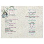 Teal taupe bird floral country personalised flyer