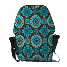 Teal Tile Commuter Bag