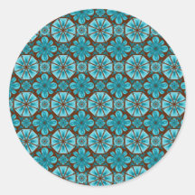 Teal Tile Stickers