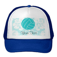 Teal Volleyball Trucker Hat