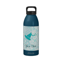 Teal Wakeboarder Drinking Bottles