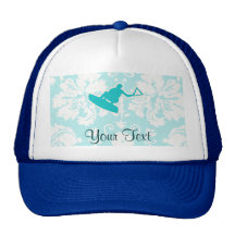 Teal Wakeboarder Hats