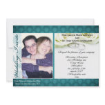 teal wedding invite (evening) invitations