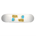 Teal wind power skateboards