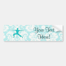 Teal Yoga Bumper Stickers