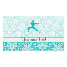 Teal Yoga Business Card Templates