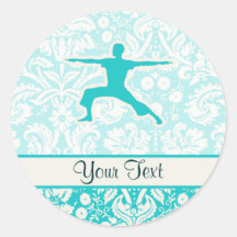 Teal Yoga Sticker