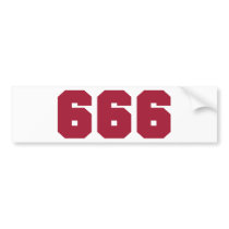 Team 666 bumper stickers