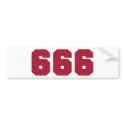 Team 666 bumper stickers