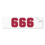 Team 666 bumper stickers