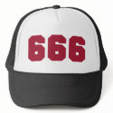 Team 666 hats