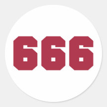Team 666 sticker