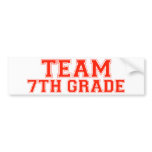 Team 7th Grade bumper stickers