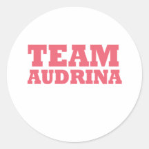 Team Audrina Round Stickers