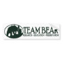 Team Bear Bumper Sticker Green
