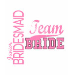 Team Bride 1 JUNIOR JR BRIDESMAID t-shirts