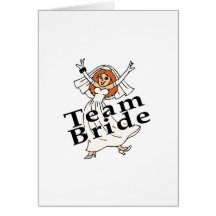 Team Bride (Bride) Greeting Cards